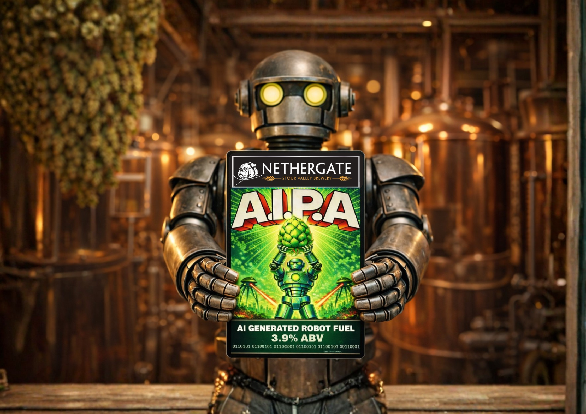 AIPA is Back | Artificially Intelligent Pale Ale (3.9%) | Nethergate ...