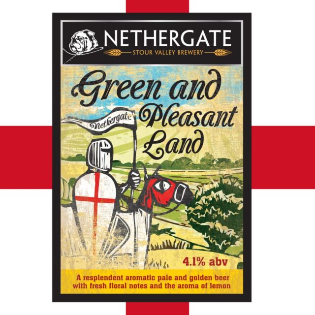 🍺🏴󠁧󠁢󠁥󠁮󠁧󠁿 Embrace St George's Day this week with our limited-edition cask, Green & Pleasant! This 4.1% pale/golden beer boasts refreshing floral notes and a subtle hint of lemon, making it the perfect choice for a sunny spring pint! 
This favourite from years gone by will, once again, be gracing taps across the East of England from this week! Get in touch if you want to find your nearest pub serving this glorious pale ale! 

#GreenAndPleasant #StGeorgesDay #limitededitioncask #caskbeer #nethergate #outnow
