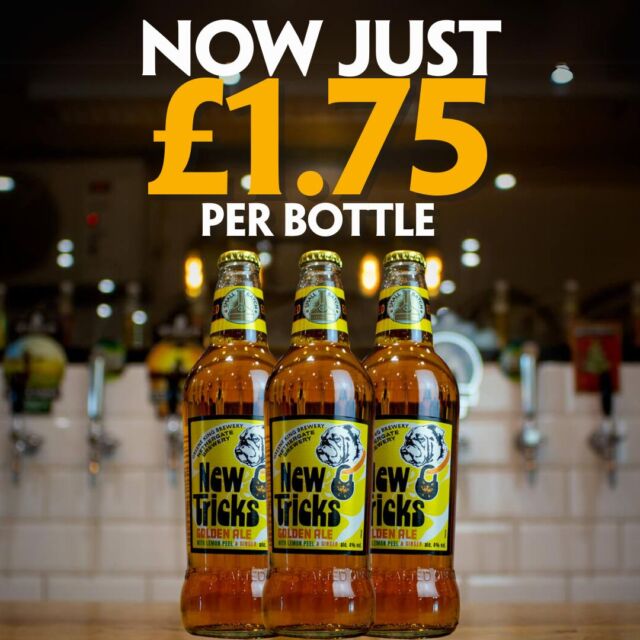 🍋✨ Dive Into Spring With Our Tantalising Lemon &Amp; Ginger Golden Ale, New Tricks, Now At An Unbeatable Price Of £1.75 Per Bottle!
Available In-Store And Online With Free Delivery Options! 🚚#Newtricks #Collaborationbeer #Goldenale #Zestybeer #Offer